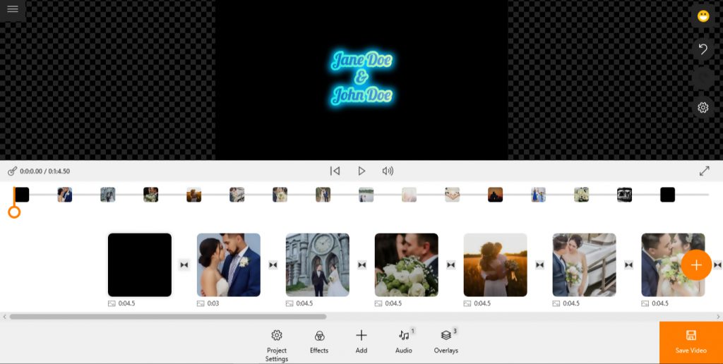sample wedding slideshow presentation