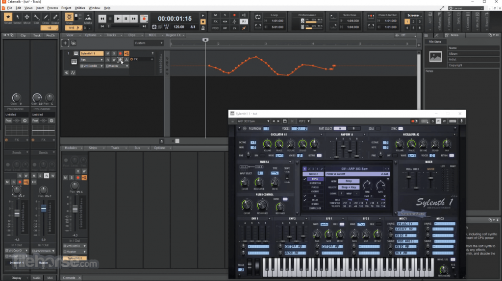 Cakewalk is one of the Top Free Music Making Software for Beginners