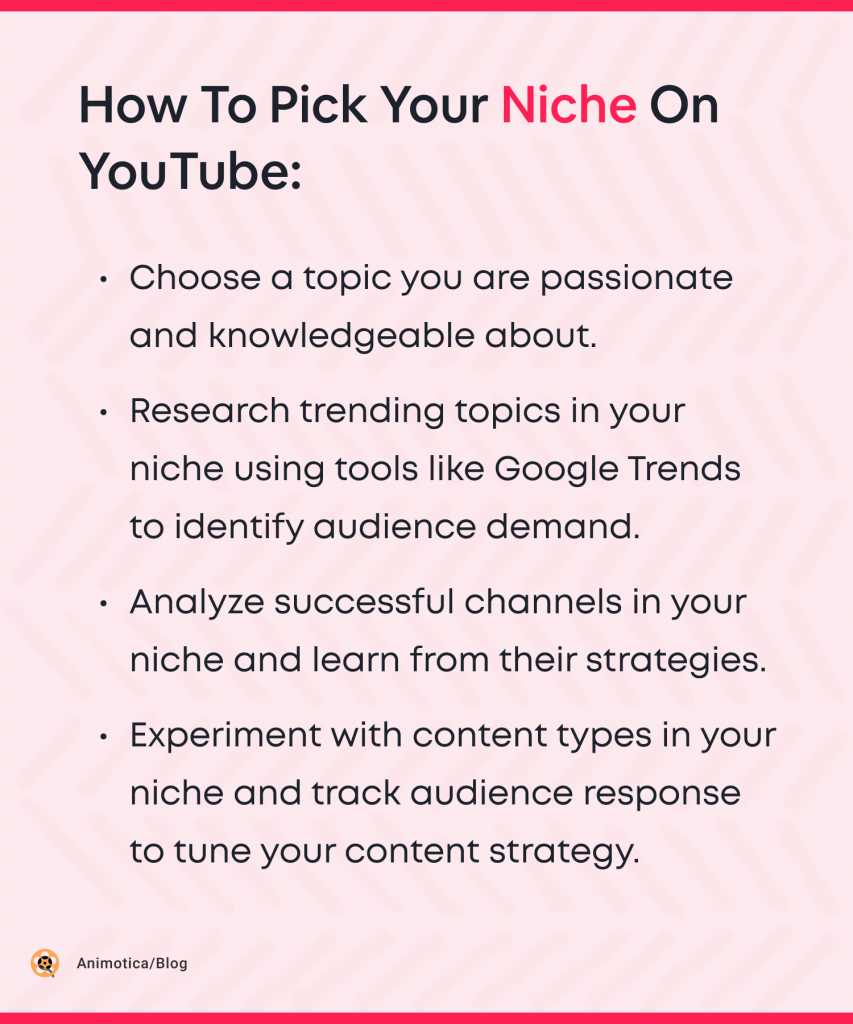 How to pick your niche on YouTube