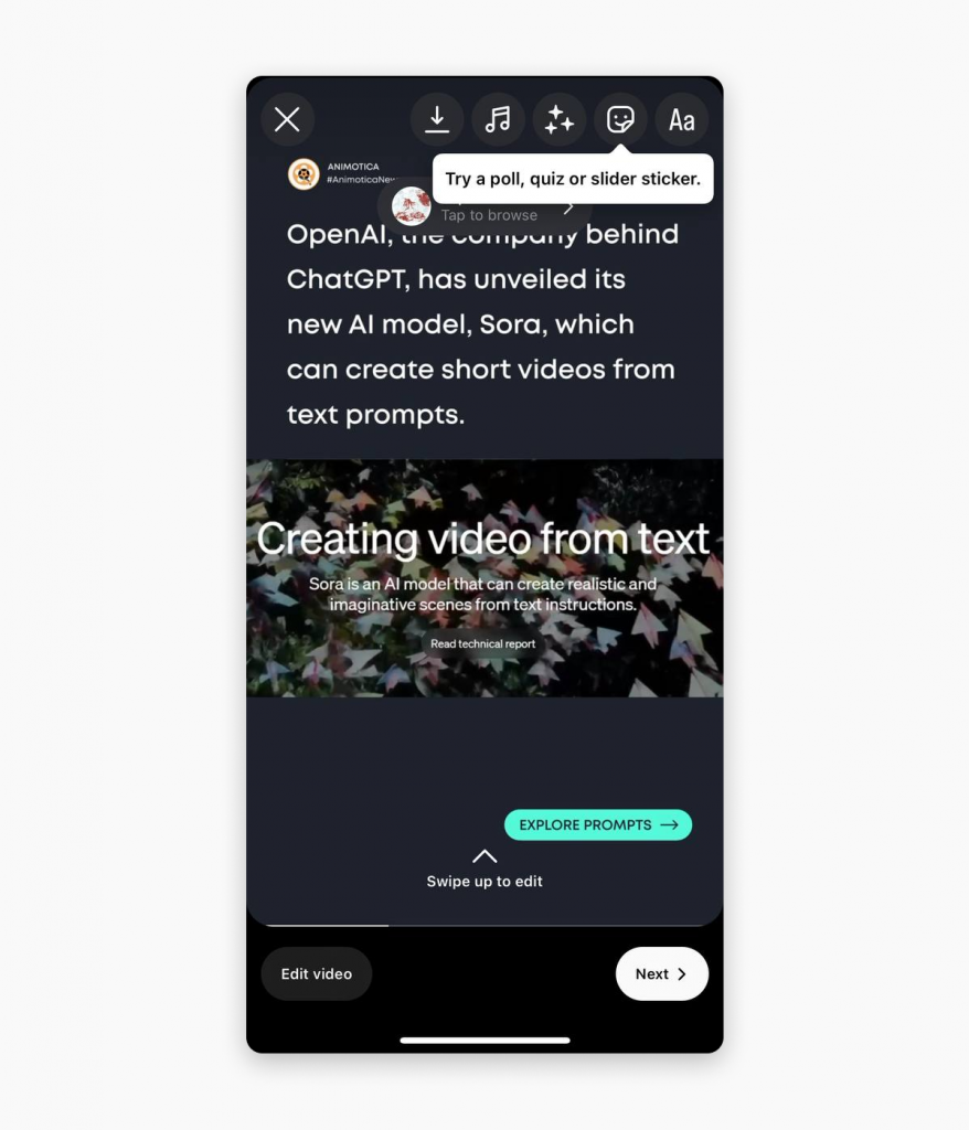 If your video needs any adjustments or enhancements, Instagram Reels offers editing tools for adding filters, polls, quizzes, slider stickers, changing the speed, and adding music. Feel free to explore and enhance your video's aesthetic appeal. 