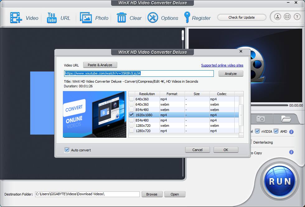 WinX Video Converter is one of 11 best tools to download YouTube Videos on PC for free